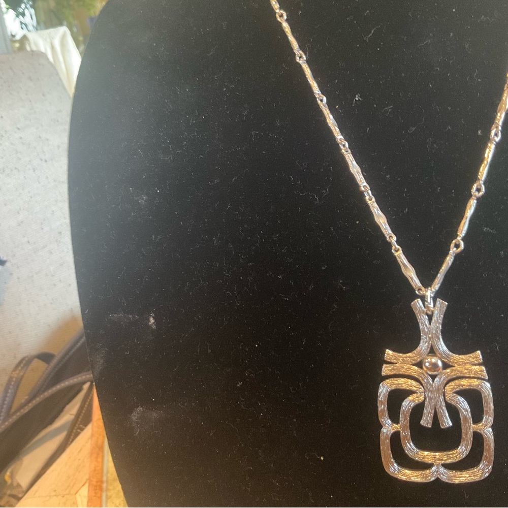 Beautiful long necklace with charm